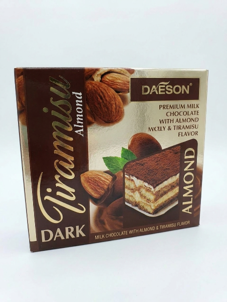 Danson Tiramisu Almond Coated  Dark Chocolate 65g Box